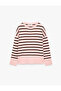 Crew Neck Long Sleeve Striped Knitwear Sweater - 5