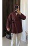 Side-Tie Kimono - 5790 - Burgundy - 2