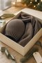 Thin Knitwear Beanie Scarf Set - 3