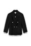 DANTEL ŞERİTLİ KADİFE BLAZER - 3