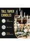 10 Pieces 25CM Long Taper Candles for Weddings, Parties, Birthdays | Long Lasting | All Season | Dripless Dinner Sticks Candles - 3