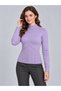 High Collar Hair Knit Detailed Long Sleeve Women's Knitwear Sweater - 2