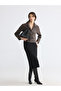 Two Mt Shop Quality Lcw Everyday Brown Cashmere Plain Standard & Regular Women's Jacket - 2