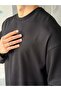 Oversize Basic Modal Fabric Sweat Black - 4