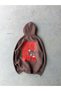 Born Printed Oversize 3 Thread Hooded Sweatshirt Brown - 5