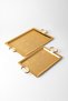 Set of 2 Stainless Steel Trays – Rectangular Patterned Serving Presentation Tray, Catering Tray, Promise Engagement Henna Tray - 5