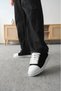 Kb-X14 Black and White Suede Casual Shoes - 8