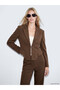 Two Mt Shop Quality Lcw Vision Khaki Plain Standard & Regular Women's Blazer Jacket