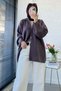 Premium Double-Sided Zippered High Collar Cardigan - Lilac - 7