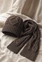 Braided Beanie and Scarf Double Set - 4