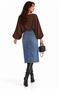 Women's Coffee Color Boat Neck Bat Sleeve Blouse - 3