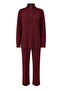 Urban Corduroy Fabric Half-Zip Maternity and Postpartum Tracksuit Set - 5