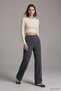 Elastic Waist Trousers with Grass Detail 3214A Smoked - 2