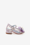 Lilac Bow Transparent Girls' Heeled Shoes - 2