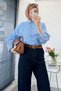 Premium Belted Carrot Cut Mom Jean Pants - Dark Blue - 5