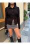 Women's Ribbed Shepherd Button Cardigan