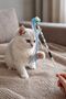 Cat Fishing Rod 40 cm – Interactive Cat Toy with Pom-Pom, Bell, and Ribbon - 2
