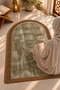 Duru Jute Straw Rope & Plush Prayer Mat with Non-Slip Base, Soft Textured Handmade Decorative Prayer Mat - 2