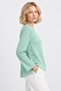 Women's Crew Neck Lace Back Detailed Knit Sweater - 4