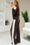 Women's Modal Fabric Garnished Wide-Leg Sweatpants Set - 4