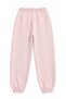 Women's Pink High Waist Elastic Leg Jogger Relaxed Cut Pocket Embroidery Detailed Three Yarn Cotton Fabric Women's Sweatpants - 5