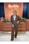 Double Zipper Knitwear Set Brown - 2