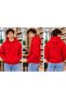Ekek Children's Hooded Oversize Sweatshirt with Kangaroo Pocket - 2