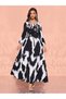 Rochie maxi, mix culori