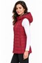 Women's Hooded Quilted Zippered Vest-758 - 4