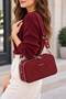 Women's Suede 5-Compartment Shoulder and Crossbody Bag (Size 27X18 cm) - 3