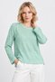 Women's Crew Neck Lace Back Detailed Knit Sweater - 3