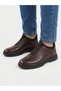 Men's Brown Genuine Leather Elastic Orthopedic Sole Casual Shoes - 3