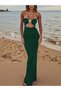 Rochie maxi, verde