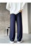 Modal Fabric Basic Baggy Jogger Navy Blue - 4