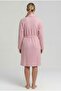 Women's Cotton Waffle Short Dress Open Pink - 2
