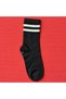 Girl'S/Boy's Set of 6 Black College Striped Seamless Socks |   Soft Textured Sports Cotton Socks - 2