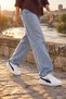 Cr-3342 White Black Women's Daily Sports Sneaker Comfortable Sole Casual Shoes