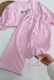 Girl's Printed Pink Tracksuit Set - 3