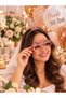 Bride to Be Crown and Glasses Set of 2 Rose Gold Mica – Bachelorette Bride Crown with Stone Detail Party Glasses Photo Shoot Accessory - 2