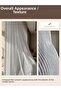 1/3 Frequent Pleated Salon Tulle, Silver Glitter and Off-White Armure Lines - 3