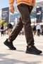 Fy-8169 Black Men's Casual Sneaker Daily Comfortable Sports Shoes