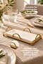 Riva Model Gold Rectangular Napkin Holder 20,5X10,5 cm Tabletop Presentation Napkin Holder - 2