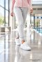 Cr-2242 Women's White Anatomical Sole Daily Comfort Sneaker Shoes