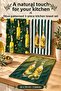 Fruit Patterned 3-Piece Kitchen Towel Set 30X50 cm Olive Patterned Green