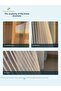 Vertical Corded Striped Tulle Curtain, 1/3 Dense Pleats, Off-White Glitter - 4