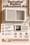 Wall Mountable Decorative Modem-Wifi and Insurance Storage Box 25X35 cm Depth 11 cm