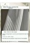 Off-White Tulle with Corded Stripes, Silver Glitter 1/3 Dense Pleated Curtain - 7