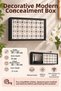 Wall Mountable Decorative Modem-Wifi and Fuse Storage Box 30X40 cm Depth 11 cm