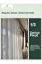 Off-White Tulle with Corded Stripes, Silver Glitter 1/3 Dense Pleated Curtain - 8