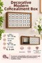Wall Mountable Decorative Modem-Wifi and Insurance Storage Box 25X35 cm Depth 11 cm